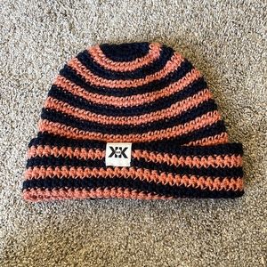 NEW Navy and Peach Beanie